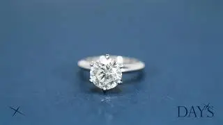 Diamond Solitaire Ring in 14kt White Gold (3 1/3ct)