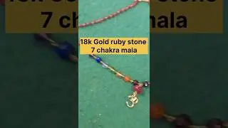 7 chakra ruby stone mala #shorts