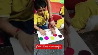 colors sorting activity #expertpublicschoolkidszone #preschool #bestschool #jankipuram #activities