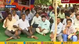 RTC Employees Protest | Against Govt at Warangal