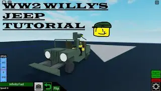 Roblox ww2 Willy's jeep tutorial (Plane Crazy)
