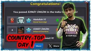 8 Ball Pool Country TOP INDIA RANK PUSH