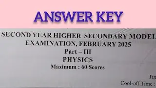 plus two model exam 2025 physics answer key|| physics answer key 2025|#answer #plustwo #answerkey