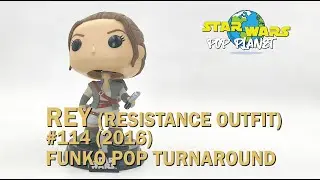 Rey (Resistance Outfit) #114 (2016) - Star Wars Funko Pop Turnaround