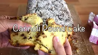 Cannoli Pound Cake | Italian Ricotta Pound Cake