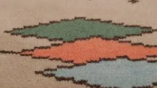 Rug & Kilim&rsquo;s Mid-Century Modern Inspired Rug, Colorful Diamonds and Starbursts -35434