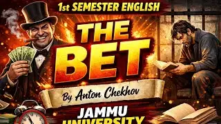 “The Bet” by Anton Chekhov 🔥1st Semester AECC English | Jammu University | Exam Ready Notes ✅