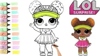 LoL Surprise Court Champ Coloring and Drawing | Coloring video for kids #coloringpages #lolsurprise