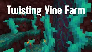 Twisting Vine Farm! Minecraft Bedrock!