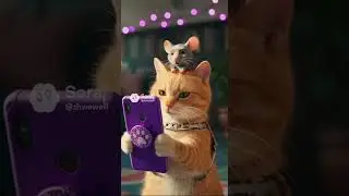 Cat catch mouse? No! Mouse play with Cat #funny #animation #cat #aishorts