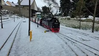 HSB Gartenbahn im Schnee 