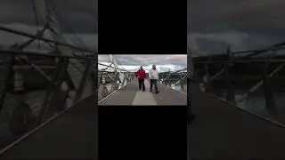 URHere on the Peace Bridge in Derry, Northern Ireland