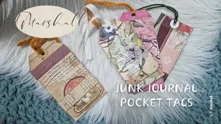 Transform Old Book Paper And Trash Into A Charming Vintage Pocket Tag For Your Junk Journals!