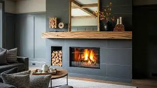 Neutral Living Room With Fireplace Live Color Palette Session
