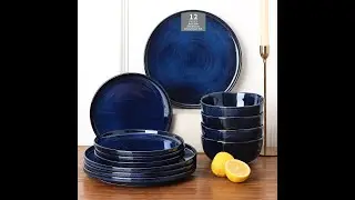 Vicrays 12-Piece Ceramic Dinnerware Set Review &ndash; Stylish & Durable!