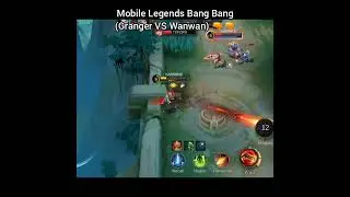 MLBB - Granger VS wanwan moment. (Close one) #kaiwangameisland #gaming #shorts #granger #wanwan