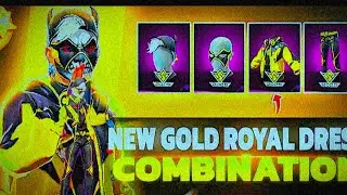 New😍Gold Royal BUNDLE God Level Dress Combination In FREE FIRE🔥| NO😱TOP UP DRESS COMBINATION#ff 