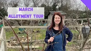 March Allotment Tour - Allotment Gardening For Beginners UK 2023
