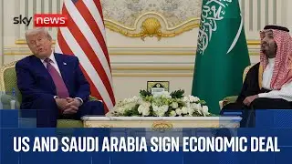 President Trump signs agreements with Saudi Arabia