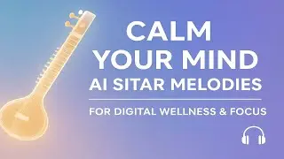 Calm Your Mind AI Sitar Melodies for Digital Wellness @RagaVerseAI