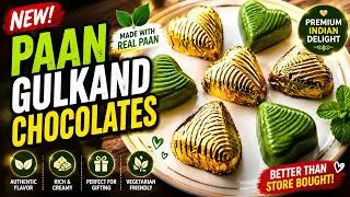 गुलकंद पान फ्लेवर वाली चॉकलेट कैसे बनाएं | Gulkand Paan Flavoured Chocolate recipe