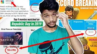 Sarkar Vs Viswasam TRP Record - Real Fact | BARC Official Report