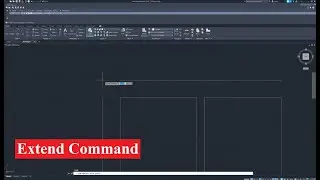 AutoCAD | Extend command | How to connect two lines to an apparent point