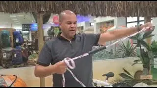 Como amarrar a corda em um reboc&aacute;vel Jet Bob da NTK/N&aacute;utika