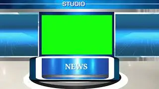Green screen virtual news studio | virtual news studio | no copyright