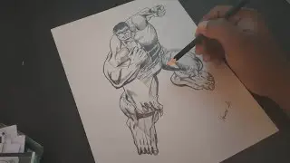 Realistic Hulk Pencil Art | Easy Superhero Drawing