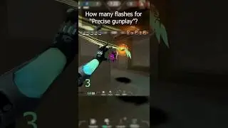 How Many Flash for 'Precise Gunplay'?😭 #valorant #precisegunplay  #valorantclips #memes #shorts