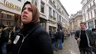 Rainy day walking around city of brussels 🇧🇪 BELGIUM | february 30, 2020
