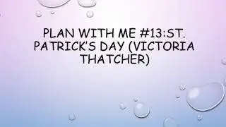 Plan With Me 13 feat. Victoria Thatcher