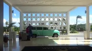 Line Up Of Old Fashioned Cars From The Fifties In Cuba!