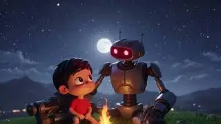 Gareeb Larka Ne Banaya Robot Dost 🤖💔 | Emotional Animated Story | Heart Touching Friendship