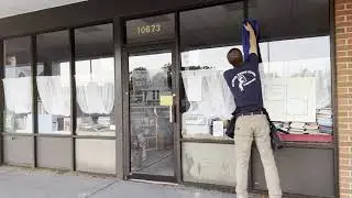 Storefront Window Cleaning - X3 Speed