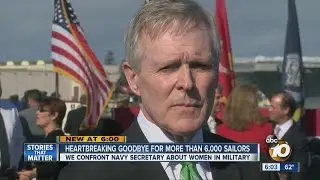 Navy Secretary Ray Mabus reacts to congressman's call for him to step down