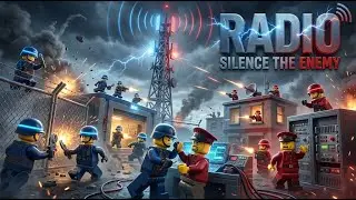 LEGO Radio Tower - BLUE vs RED Army Communications Assault - Epic WW2 Battle 📡💥