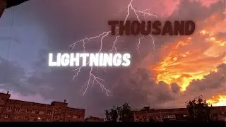 WEATHER - TIMELAPSE | Orange level weather warning | Lightnings captured