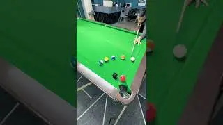 One-Rail Kick That Shocks Everyone #snooker  #billiardstrickshots  #pool  #cuesports #viral #pov