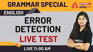 Error Detection Live Test | Learn English Grammar | Grammar Lessons for Beginners