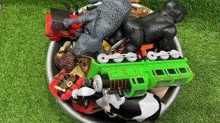 Satisfying ASMR: Unboxing a Stack of Colorful Toys, Toy Cars, Animal Toys, Brainrot, Thomas&Friends