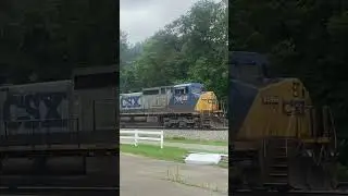 CSX C40-9W and C40-8W #csx #csxtransportation #trains #railfan #railroad #railway #railfanning