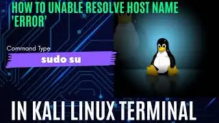how to unable resolve host name in kali linux (command 