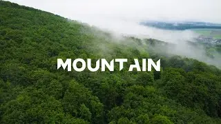 Wennigsen Mountain in Germany Drone