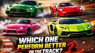 4 LEGENDARY CARS, 1 WINNER 😈 | AMG GTR vs F50 vs Aventador vs Silvia 🚀