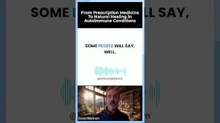 From Prescription To Natural Healing in Autoimmune Conditions Dr David Bilstrom MD Autoimmune Doctor