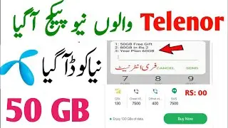 telenor new sasta free gift 2026 | telenor free internet code | today telenor free internet code