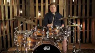DW Drum Collector's Cherry Walnut Spiral With Nickel Hardware