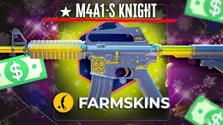 I MADE ALL IN UPGRADE FOR M4A1-S KNIGHT | Farmskins Promo Code 2025 | CS2 Case Opening